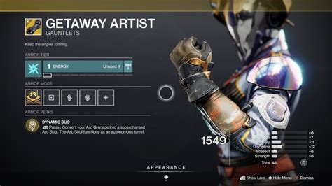 How to Get Getaway Artist Destiny 2: Unlocking the Arc Soul's Potential